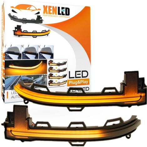 2x Clignotants LED Défilants BMW X5 F15 F85 / X6 F16 F86 / X3 F25 / X4 F26 - Rétroviseurs Dynamiques - Plug&Play - Homologué EC (1/5)