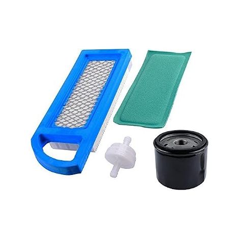 Compatible with Oil Filter 492932s 697153 Air Filter for Stratton Riggs 394358 Fuel Filter 5127A 5127B 15.5, 17 and 17.5 HP Lawn Mower (1/3)