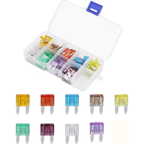 90pcs fusible mini voiture fusible moto lot fusibles auto 5A 7.5A 10A 15A 20A 25A 30A 35A 40A (1/5)