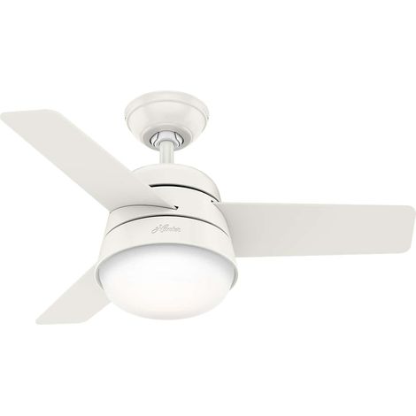 Ceiling Fan Finley S White with Lights & Remote