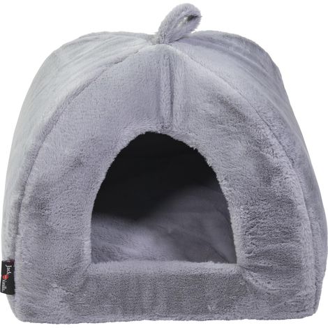 Panier pour Chien, Igloo, Modèle Softy, Couleur Gris Clair, Taille S, 50 x 50 x 50 cm