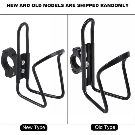 Porte-gourde pour moto noir, support bouteille adaptable guidon, accessoire moto pratique. (1/5)