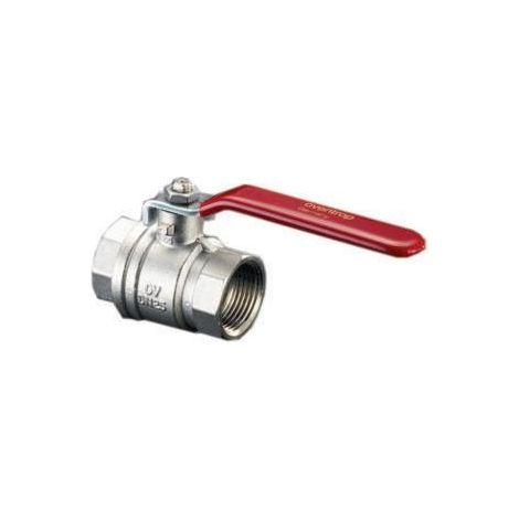 OVENTROP Kugelhahn mit Hebelgriff Optibal mit Innengewinde PN 16 DN 50, G 2, Messing, vernickelt, 1076016 (1/3)