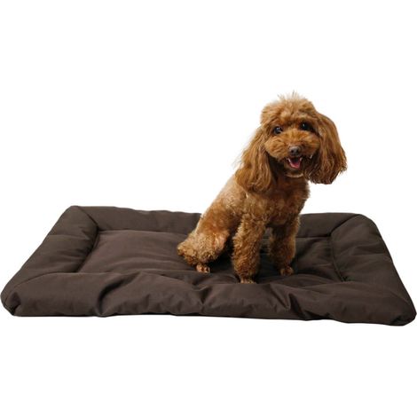Matelas de couchage extérieur pliable pour animaux de compagnie,coussin chaud pour chien,tissu Oxford 600D,imperméable et résistant aux rayures,marron (1/5)