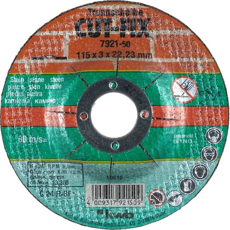 Trennscheibe kwb 792150 Siliziumkarbid 115 mm