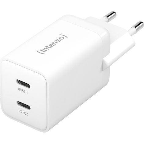 Intenso Power Adapter W40CC GaN weiß 2x USB-C 40W (1/5)