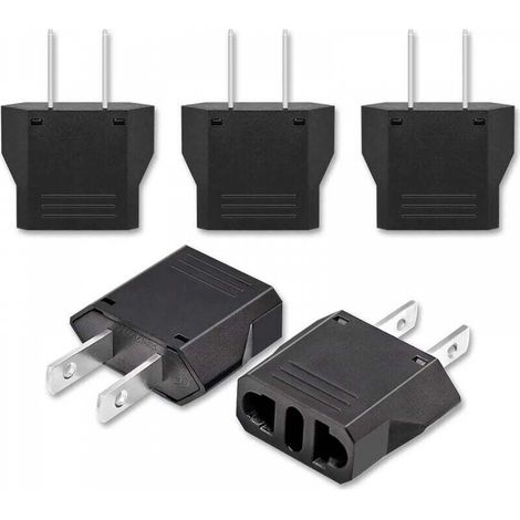 5x Adaptateur de Voyage,adaptateur prise france vers usa,adaptateur prise canada,Adaptateur Prise Universelle Americaine/Chine/Japon/Canada/Mexique (1/5)