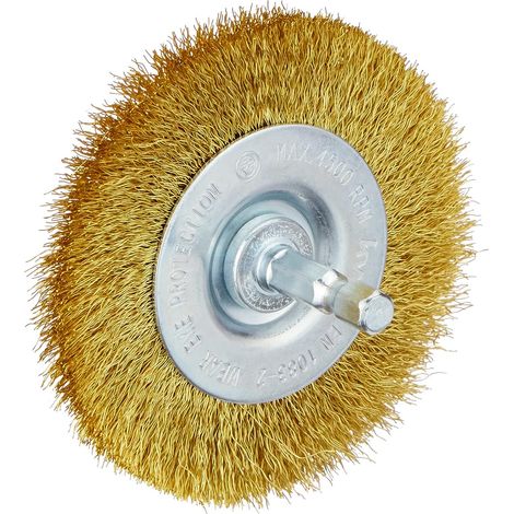 Reinigungsbürste kwb Durchmesser 75 mm feiner Messingdraht (1/5)