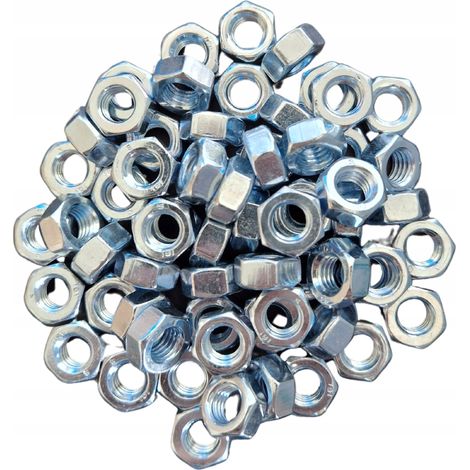 DADO ESAGONALE M6 DIN934 CLASSE 6 ZINCATO 1KG (1/3)