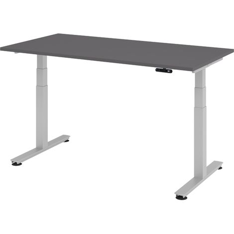 bümö Schreibtisch elektrisch XDSM Rechteck: 160 x 80 cm  Graphit