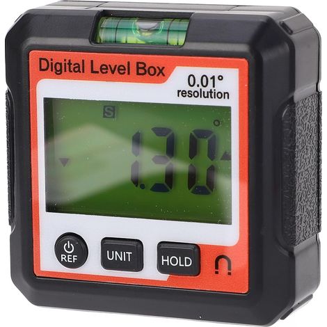 4x90 Degree Digital Angle Protractor with Magnetic Base and (1/5)