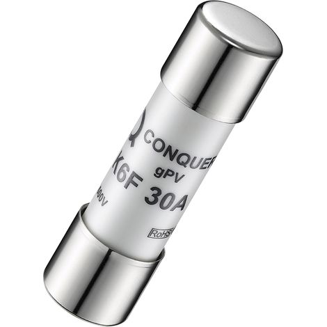 Cartouche fusible RS PRO, 30A, 10 x 38mm, Type gPV, 600V ( Prix pour 1 )