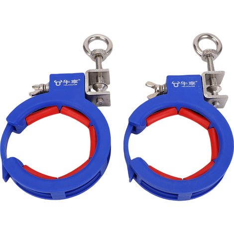 2 pièces Guide de rouleau de chemin de câbles en nylon épaissi en acier inoxydable bleu filetage réglable tirant la poulie de pose pour coin intérieur extérieur (1/5)