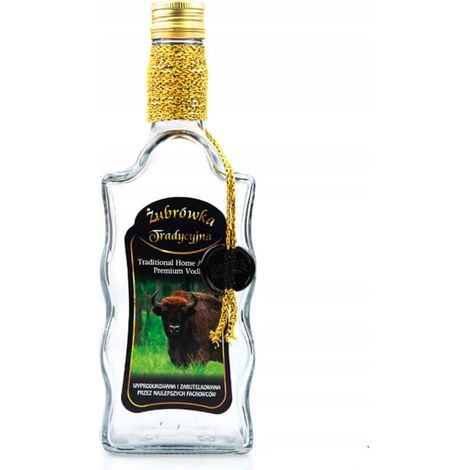 Botella decorada con una ola 500ml TRADITIONAL ŻUBRÓWKA (1/2)