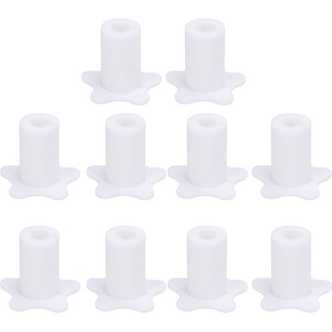 Kit de routage en silicone avec passe-câble mural pour câbles satellites, pour antenne de 5/8 pouce (16 mm), blanc. (1/5)