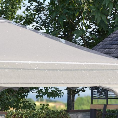 Housse de protection pour tonnelle 3x3m, imperméable robuste résistante à l'hiver, toit de pavillon de rechange pour abri de jardin, bâche anti-pluie transparente pour tente de jardin (1/5)
