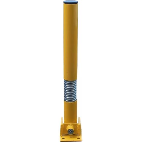 Poteau flexible rabattable 610FLEX-Y JAUNE (clefs distinctes) serrure intégrée (1/5)