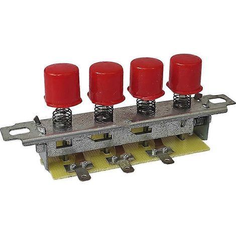 Interrupteur de style piano pour chauffage électrique avec panneau de commande à 4 boutons pour petit ventilateur de chauffage solaire ( ) (1/4)