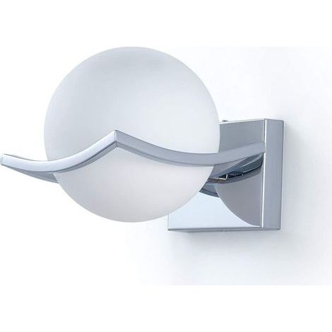 Applique murale LED 15 cm – lumière ce non éblouissante – en métal blanc – pour intérieur (1/5)