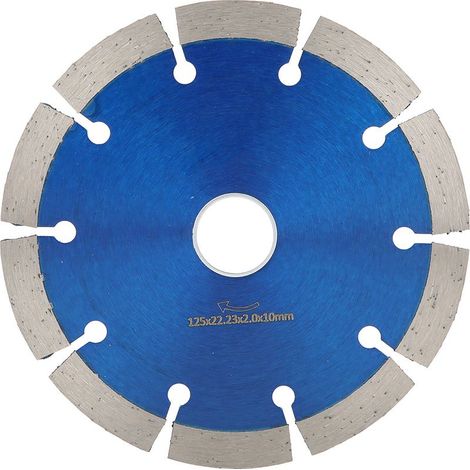 Lame de scie circulaire diamantée pour meuleuse d'angle, disque de coupe pour marbre et béton, 125 mm (1/5)