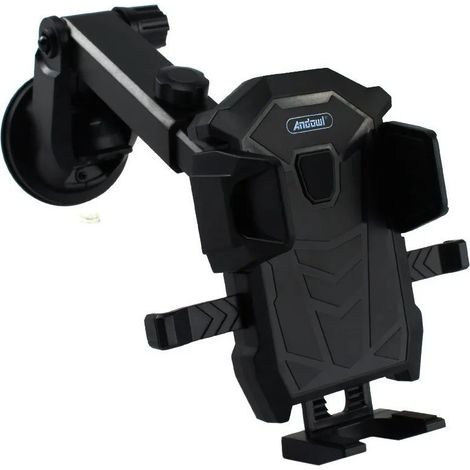 Andowl - Porta Cellulare Smartphone Per Auto Supporto Ventosa Con Ganci Regolabili Q-cg49 - (1/5)