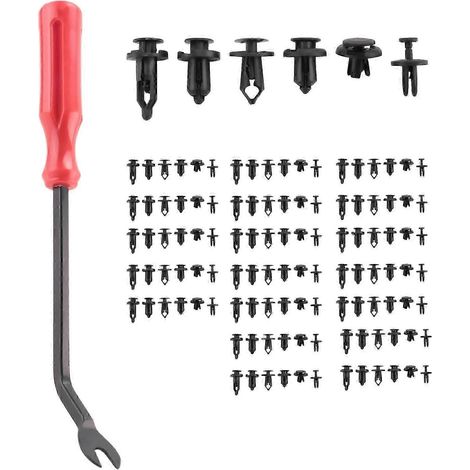 Kit de remplacement de 120 rivets en plastique pour voiture, fixations de pare-chocs, vis d'expansion de 6,3 mm, 8 mm, 9 mm et 10 mm, clips de rivet à pression de bonne qualité (1/5)
