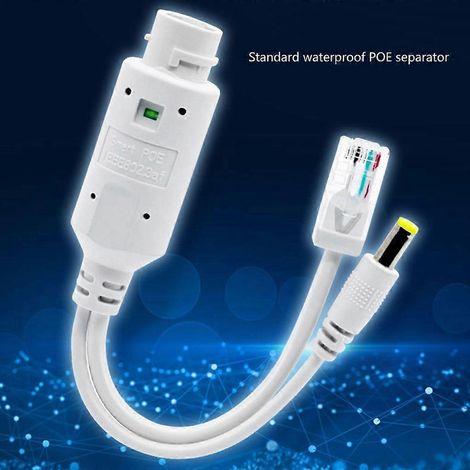 Adaptateur répartiteur PoE 48 V vers 12 V pour appareils non PoE, caméras et autres. (1/4)