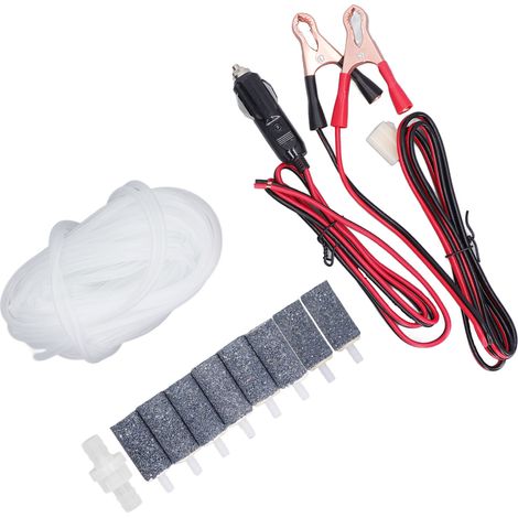 Zubehörset für Luftpumpe, Luftschlauch, Rückschlagventil, Ausblasstein, Batterieklemme, Kabelsatz MPQ-904 (1/5)
