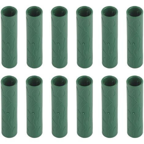 12PCS Tuyau de connexion pour tuteur de jardin Vignes, plantes grimpantes, tuteurs de soutien Connecteurs 11mm de diamètre intérieur (1/4)