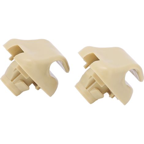 2pinces Crochet pare-soleil Beige gauche droite 88217S01A01ZA Crochet plastique Remplacement Civic CRV Accord (1/5)