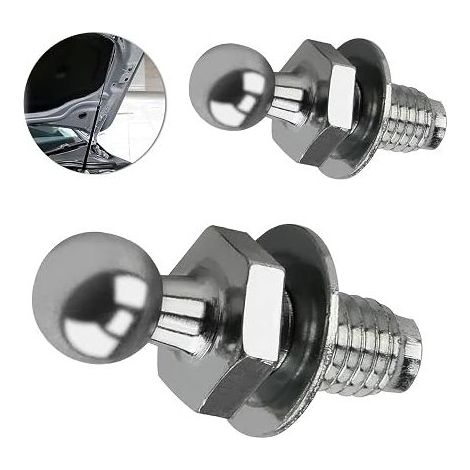 Ball Bolt, Ball Stud Bolt, Ball Pins for Gas Struts, Ball Head Diameter 10 mm, M8 Thread, Compatible with Hatchbacks and Car Hoods and Batea (1/5)