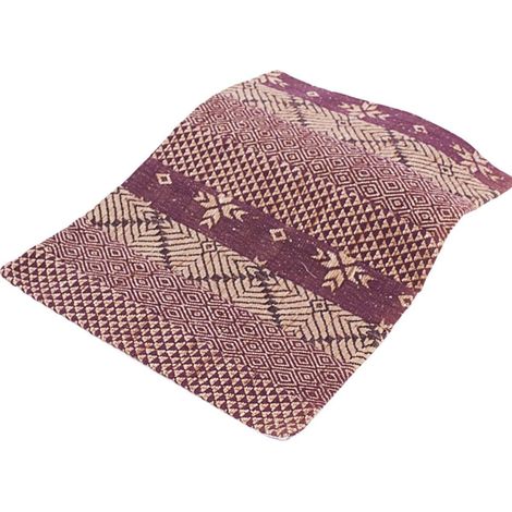 Housse de coussin en coton et soie rouge, 40 x 30 cm (lot de 5)