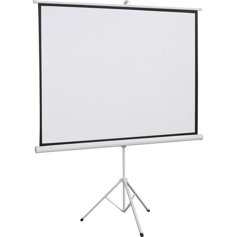 Schermo per proiettore con treppiede 84 pollici 4:3 171 x 131 cm pieghevole regolabile MODENUIT (1/5)