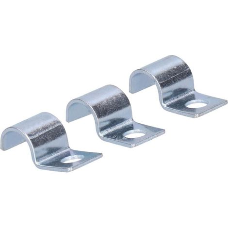 Zoternen Lot de 20 colliers de serrage monotrou pour tuyaux, pièces de fixation, autres fixations, colliers de serrage en acier inoxydable 304 galvanisé pour anneaux en caoutchouc, tuyaux en acier (16 (1/4)