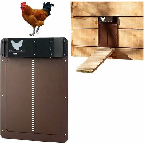Porte poulailler Automatique avec capteur de lumière - Poulailler entièrement étanche en Porte de poulailler à Induction - Porte de poulailler T-Audace T-Audace (1/5)