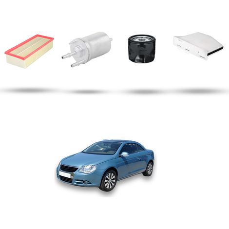 Kit tagliando 4 filtri compatibile con Vw Eos (1F7,1F9) 1.4 TSI 118kw Dal 2008 (1/5)
