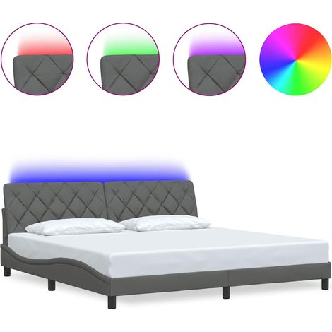 Maison Exclusive - Giroletto con LED senza Materasso 200x200 cm Tessuto (1/5)