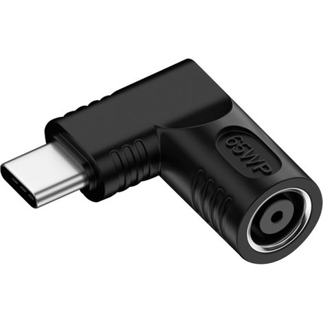 Adaptateur 65W DC Femelle vers USB Type-C Mâle - Alimentez Efficacement Vos Appareils (1/4)