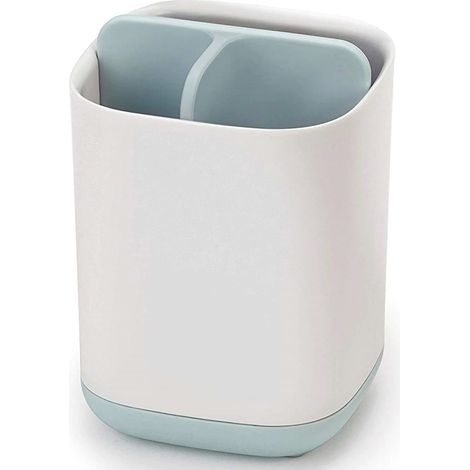 Porte-brosse à dents, porte-dentifrice avec fond antidérapant à 3 emplacements, support pour brosse à dents électrique de salle de bain (1/5)