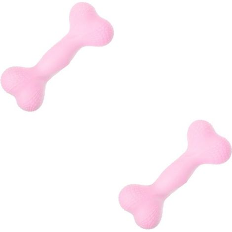 Lot de 2 jouets à mâcher résistants aux morsures pour chien de compagnie, jouet interactif pour chien de compagnie, jouet doux p (1/5)