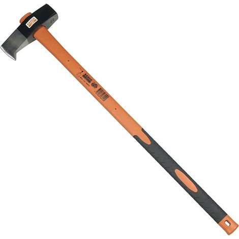 Bahco – Hache à fendre 3900g – Longueur 900mm – Manche tri-matière avec grip élastomère – Pour bois dur et très épais (1/4)