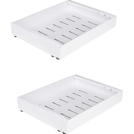 Estantería extensible, uso versátil, color blanco, 2 piezas. (1/2)