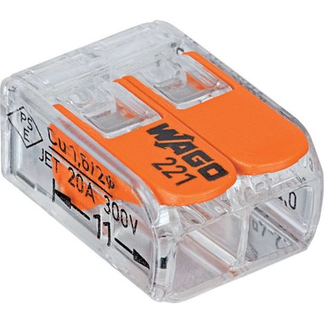 Borne de compacto 2 x 0,2–4 mm² transparente