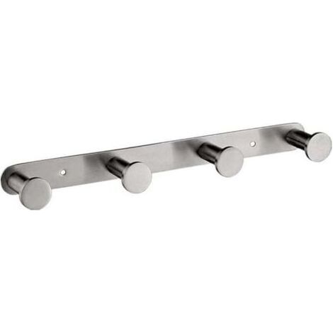Towel hooks, clothes hooks, stainless steel towel hooks, wall-mounted hooks for bathrooms, hooks for bathroom and kitchen (wall-mounted, 4 hooks) (1/5)