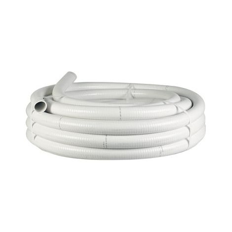 Tube PVC souple 50mm – Longueur 25 mètres – Résistant aux UV et produits chimiques – Flexibilité et robustesse pour installations complexes