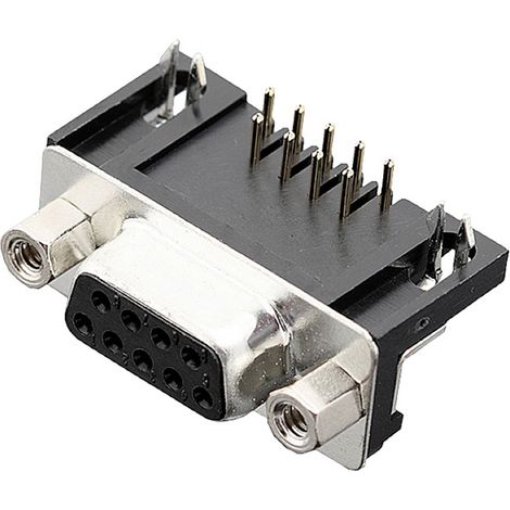 encitech DRB-09F-TBG-110 2103-2100-11 D-SUB Buchsenleiste 90 ° Polzahl: 9 Lötpins 1 St. Tray (1/3)