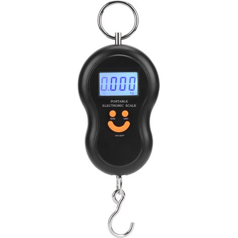 Balance de Voyage Électronique Suspendue en Forme de Gourde Compacte Portable avec Écran LCD et Rétroéclairage (1/5)
