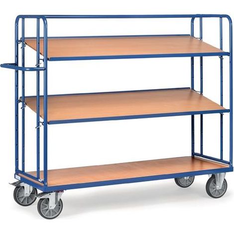 Fetra Etagenwagen mit 2 losen Böden aus Holz, Höhe 1560 mm 1250x610 (1/2)