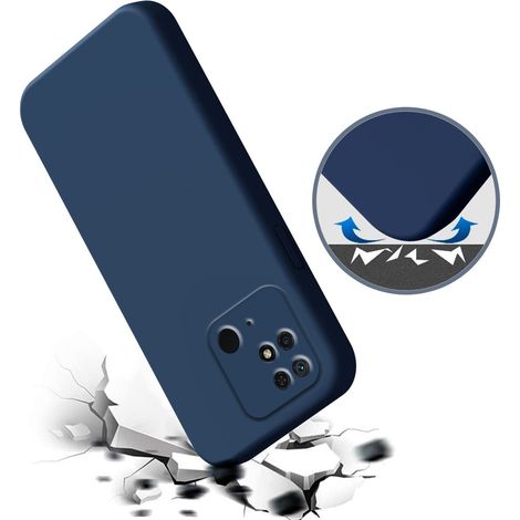 Funda para Xiaomi Redmi 10C, silicona ligera, azul marino (1/3)