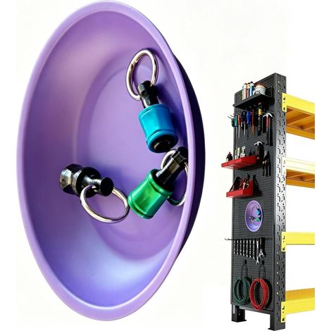 Bac Magnétique pour Vis Support en Acier Inoxydable Organisateur d'Atelier pour Atelier Mécanique Garage Réparation Auto Douille Boulon Vis Écrous (1/5)